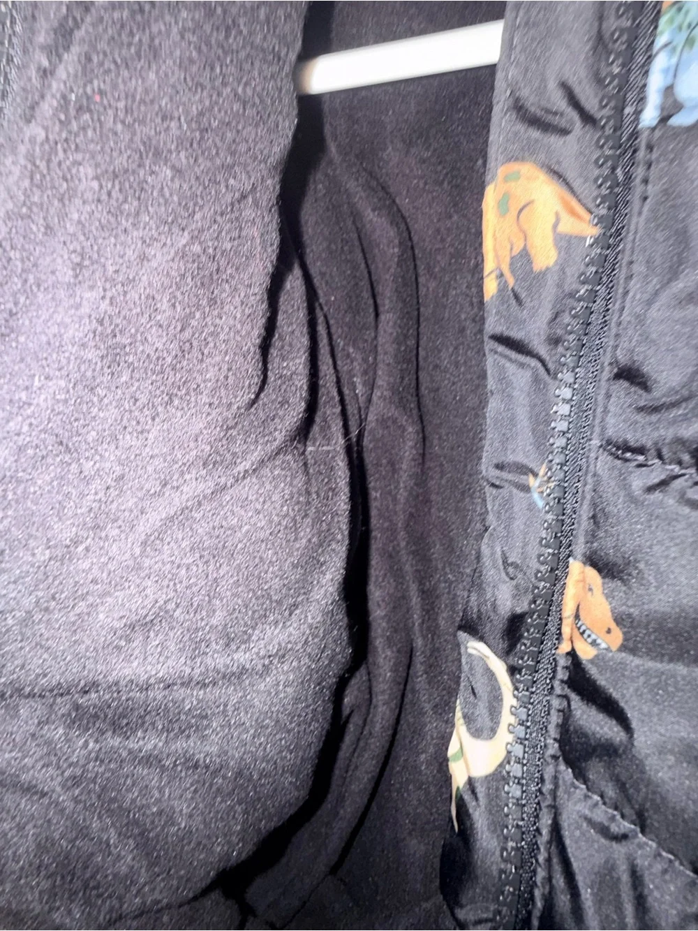 The Children's Place Sherpa-Lined Coat in Black with Cream Lining - Picture 4 of 4